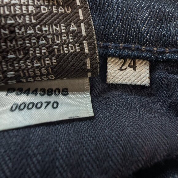 7 FOR ALL MANKIND jeans Sz 24 to 26 HIGH RISE BOOT CUT 98% Cotton MADE IN USA - Picture 13 of 14
